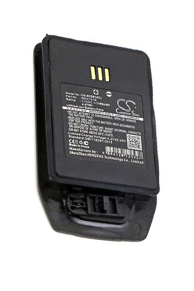 DeTeWe Batteri (1100 mAh 3.7 V, Sort) passende til Batteri til DeTeWe DT413