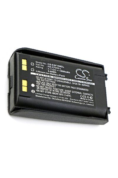 Shoretel Batteri (1800 mAh 3.7 V, Sort) passende til Batteri til Shoretel IP930D