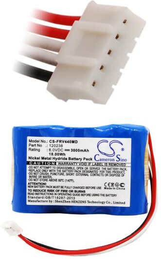 Fresenius Batteri (3000 mAh 6 V) passende til Batteri til Fresenius Vial MCM440 OT