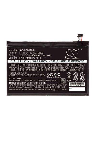 HP Batteri (9500 mAh 3.8 V, Sort) passende til Batteri til HP Pro Slate 12