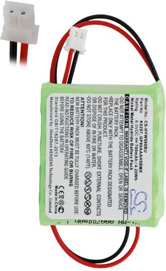 Honeywell Batteri (700 mAh 6 V) passende til Batteri til Honeywell 5800RP Wireless Repeater