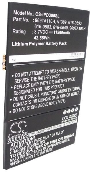 Apple Batteri (11500 mAh 3.7 V) passende til Batteri til Apple iPad 3 32GB Wi-Fi 3G