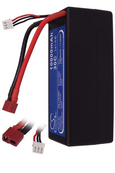 Generic Batteri (10000 mAh 7.4 V) passende til Batteri til Generic RC Scale Boat