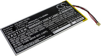 ONN Batteri (3800 mAh 3.7 V, Sort) passende til Batteri til ONN ONA19TB007