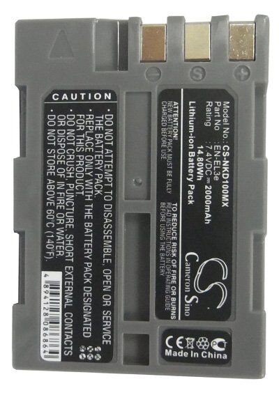 Nikon Batteri (2000 mAh 7.4 V) passende til Batteri til Nikon D100