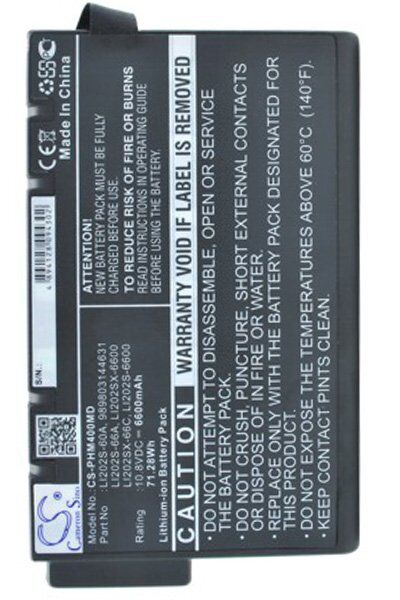 TSI Batteri (6600 mAh 10.8 V) passende til Batteri til TSI 9110
