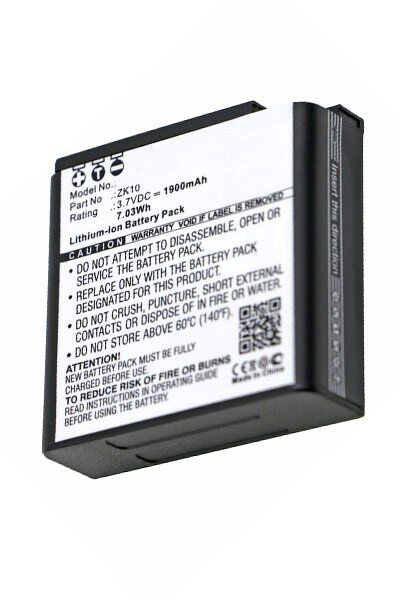 Polaroid Batteri (1900 mAh 3.7 V, Sort) passende til Batteri til Polaroid iM1836