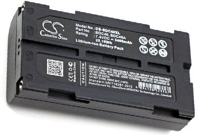 Sokkia Batteri (3400 mAh 7.4 V, Sort) passende til Batteri til Sokkia SET 530R