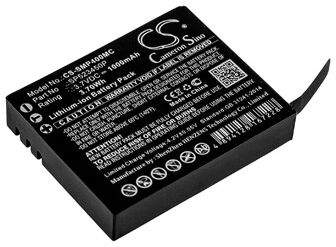 Supremo Batteri (1000 mAh 3.7 V, Sort) passende til Batteri til Supremo 4k plus