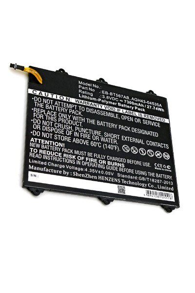 Samsung Batteri (7300 mAh 3.8 V, Sort) passende til Batteri til Samsung SM-T567