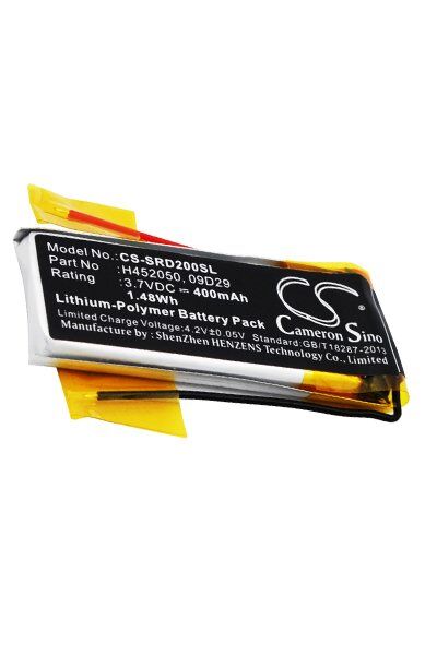 Cardo Batteri (400 mAh 3.7 V) passende til Batteri til Cardo Scala Rider Q2 Pro