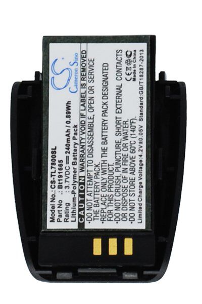 Plantronics Batteri (240 mAh 3.7 V, Sort) passende til Batteri til Plantronics TL7910
