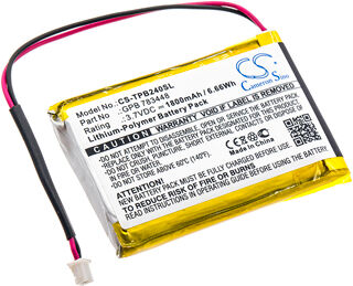 Telex Batteri (1800 mAh 3.7 V, Sort) passende til Batteri til Telex Transmitter PB24ND-TX