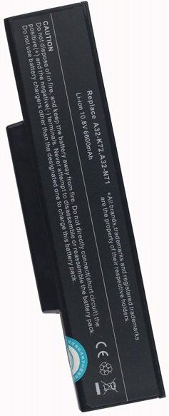 Asus Batteri (6600 mAh 11.1 V) passende til Batteri til Asus X7BSV-V1G-TY269V