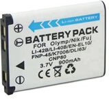 CAS. Batteri (900 mAh 3.7 V) passende til Batteri til CAS. Exilim EX-Z28PK