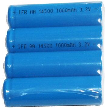 Rechargeable BTE-SC-14500_3.2X2 batteri (600 mAh 3.2 V)