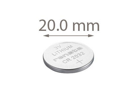 1 CR2032 lithium-knappcelle-batteri (1 stk.)