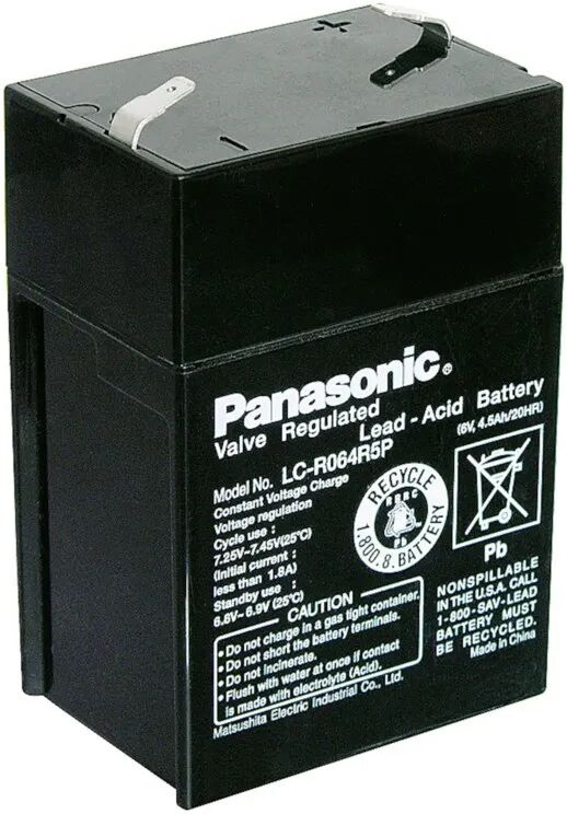 Panasonic Blybatteri 6 V 4,5 Ah