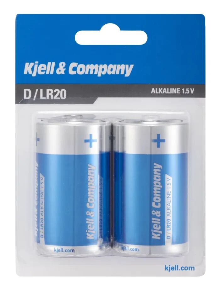 Kjell & Company D-batterier (LR20) 2-pakk