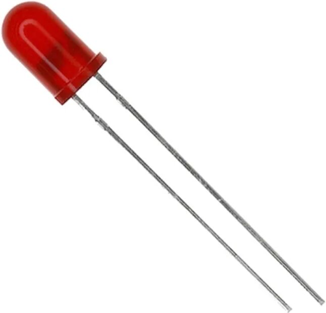 Lysdiode, 5 mm, rød 12 V