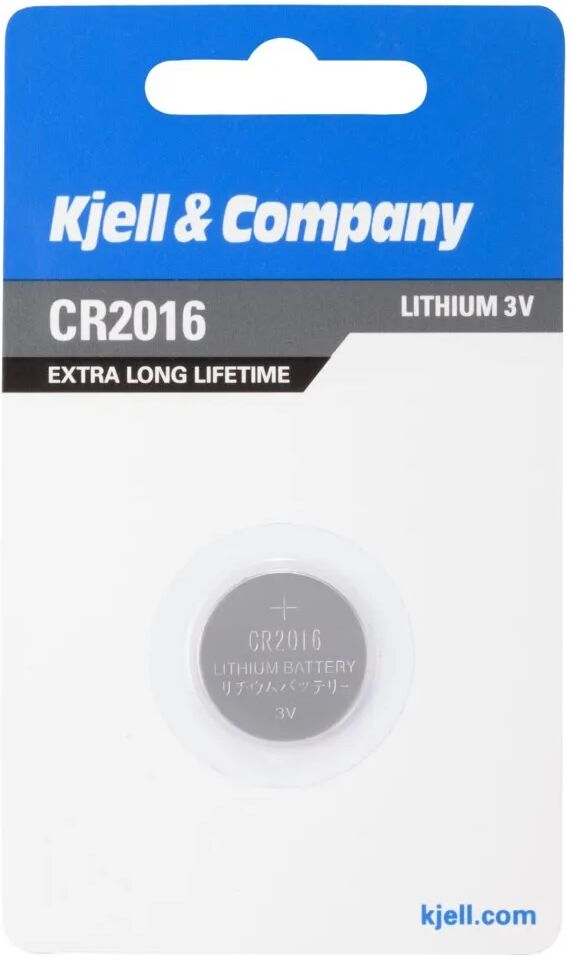 Kjell & Company Litiumbatteri CR2016 1-pk.