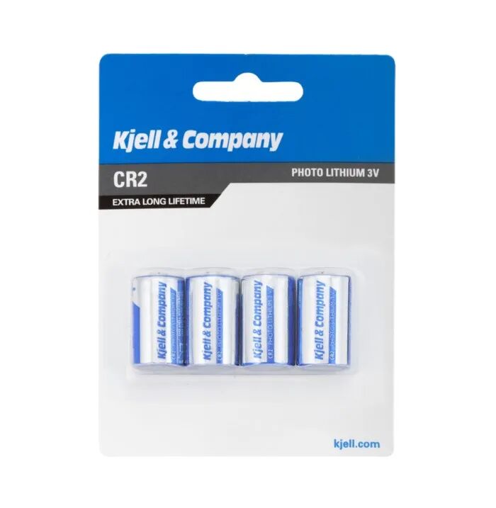 Kjell & Company CR2 Litiumbatteri 4-pk.