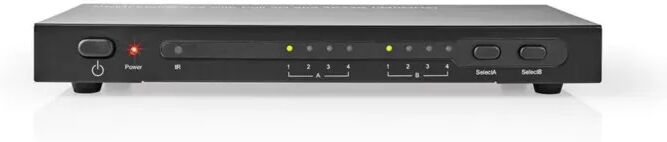 Kombinert 4K HDMI-switch og -splitter 4-veis