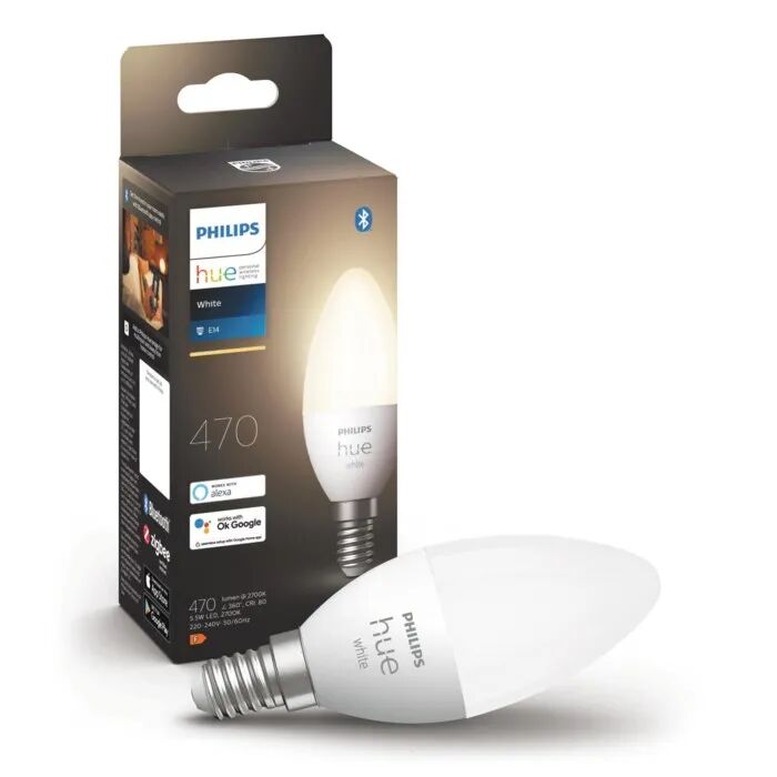 Philips Hue White Smart LED-pære E14 470 lm 1-pk.