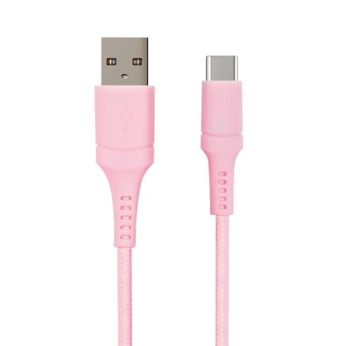 Nomadelic USB-A til USB-C 2.5 m Rosa