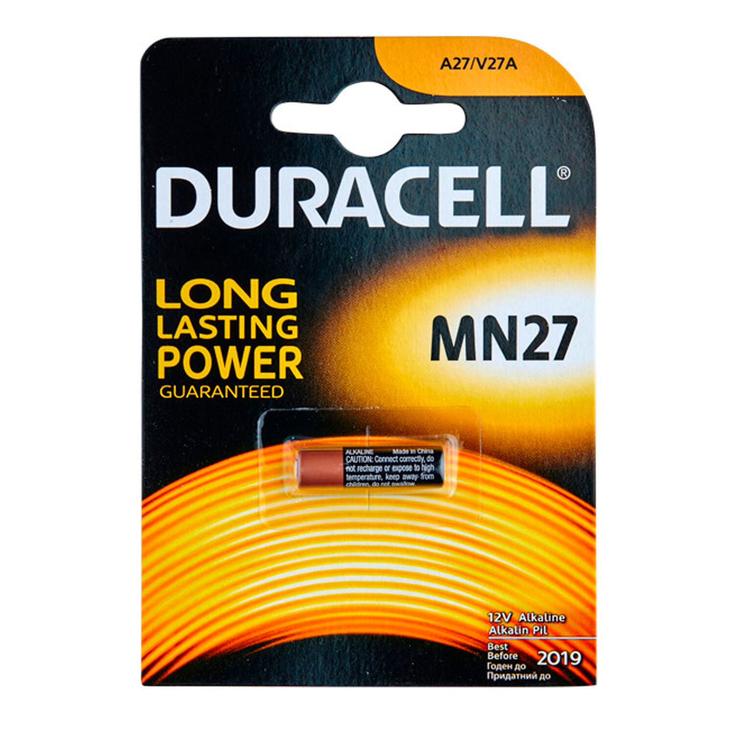 Batterier Duracell A27 12V Batteri - 1 stk.