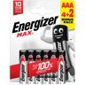 Pacote de pilhas Aaa Energizer Max Power LR03 x 6 u