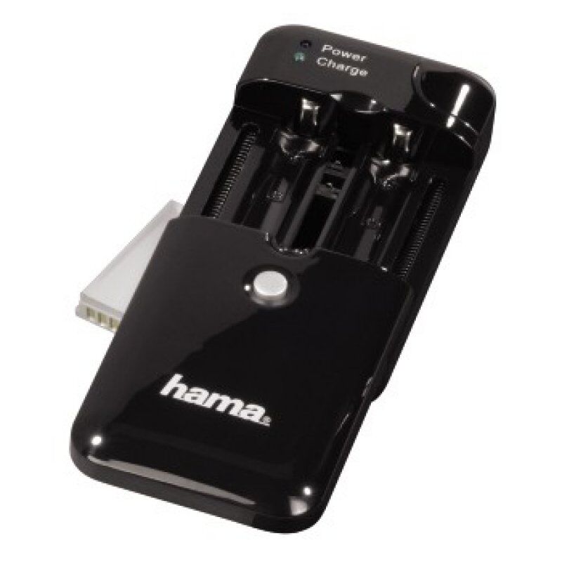 Hama delta multi s cargador universal  de pilas aaa/aa + usb negro