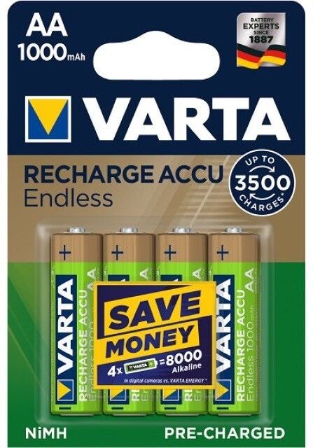 Varta Pilha Varta Recarregável  AA Lr06 1000 Mah