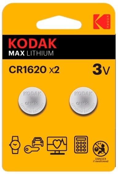 Kodak Blister 2x Pilhas Lithium 3v Cr1620 - Kodak