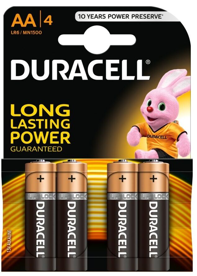 Duracell Blister 4 Pilhas Alcalinas 1,5v Lr06 Aa - Duracell