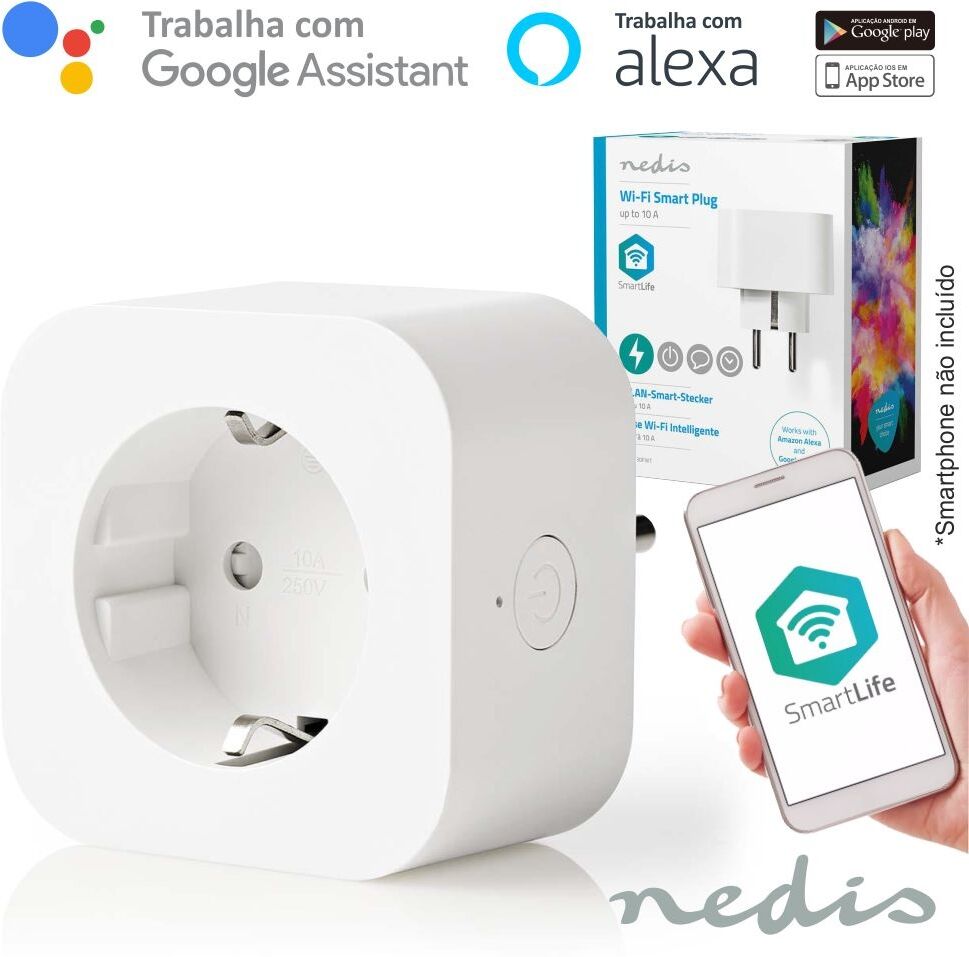 Nedis Tomada Eléctrica Inteligente Wi-fi 2200w C/ App - Nedis