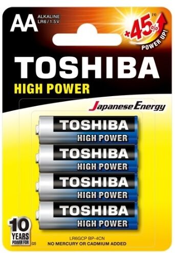 Toshiba Blister 4 Pilhas Alcalinas 1,5v Lr6 Aa - Toshiba