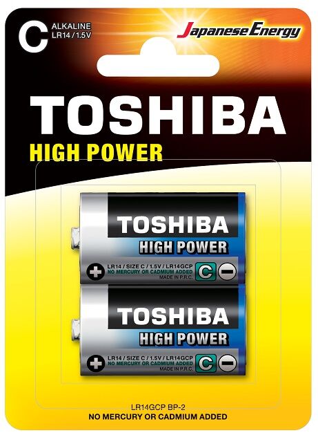 Toshiba Blister 2 Pilhas Alcalinas 1,5v C / Lr14 - Toshiba