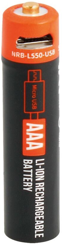 Default Pilha De Lítio Recarregável R03 Aaa 1,5v 550mah C/ Carregamento Usb