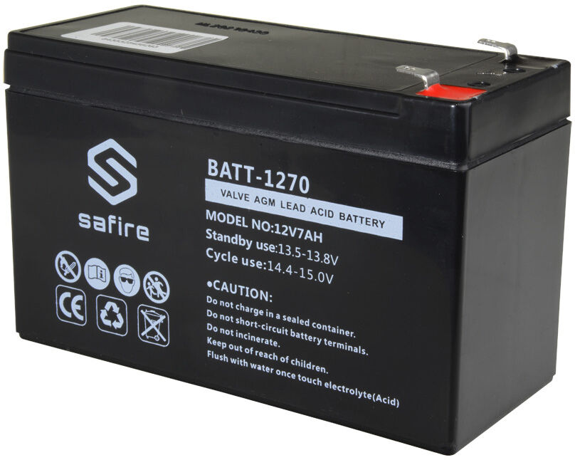 Safire Bateria De Chumbo 12v 7ah (93,5 X 151 X 65 Mm) - Safire