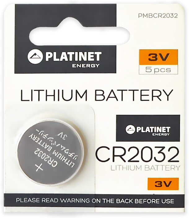 Platinet Pilha Lithium 3v 200mah Cr2032 - Platinet