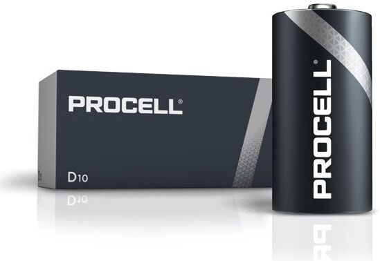 Duracell Emb. 10x Pilhas Industriais Alcalinas 1,5v D / Lr20 - Procell By Duracell Pc1300