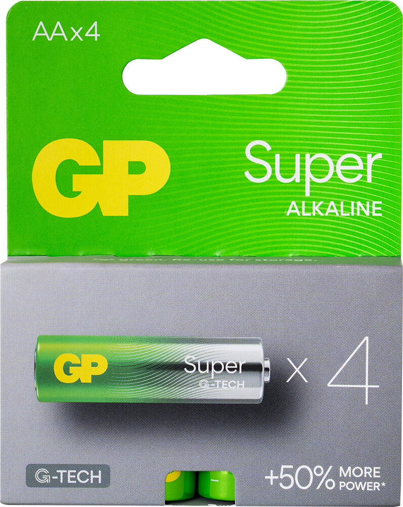 Gp Blister 4 Pilhas 1,5v Alcalinas Lr6 Aa - Gp