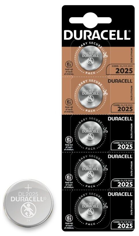 Duracell Pilha Lithium 3v Cr2025 - Duracell