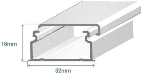 Efapel Calha 32x16mm Branca Adesiva (2 Mts) - Efapel