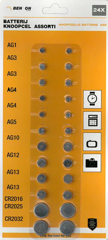 Benson Pack 24x Pilhas Alcalinas/lithium Diversas - Proftc