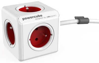 Powercube Tomada Powercube 5x 16a (extended) C/ Cabo 1,5 Mts - Vermelho