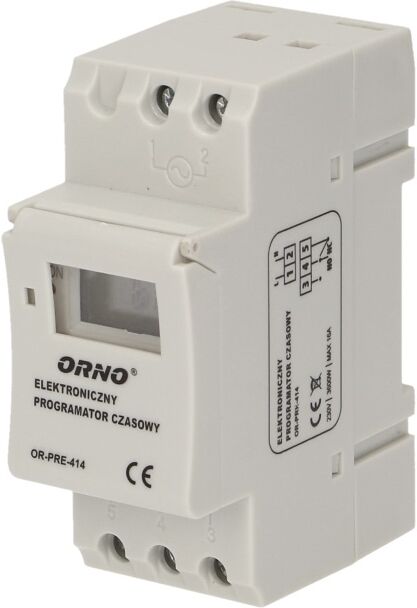 Orno Temporizador Semanal Digital 3500w (din) - Orno