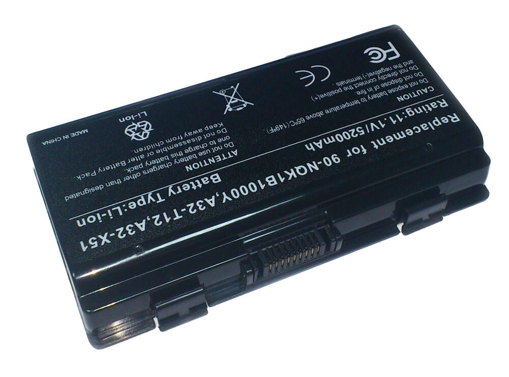 Default Bateria P/ Portátil Compatível Asus 4400mah T12, T12c, T12er, X51h, X51l, X51r