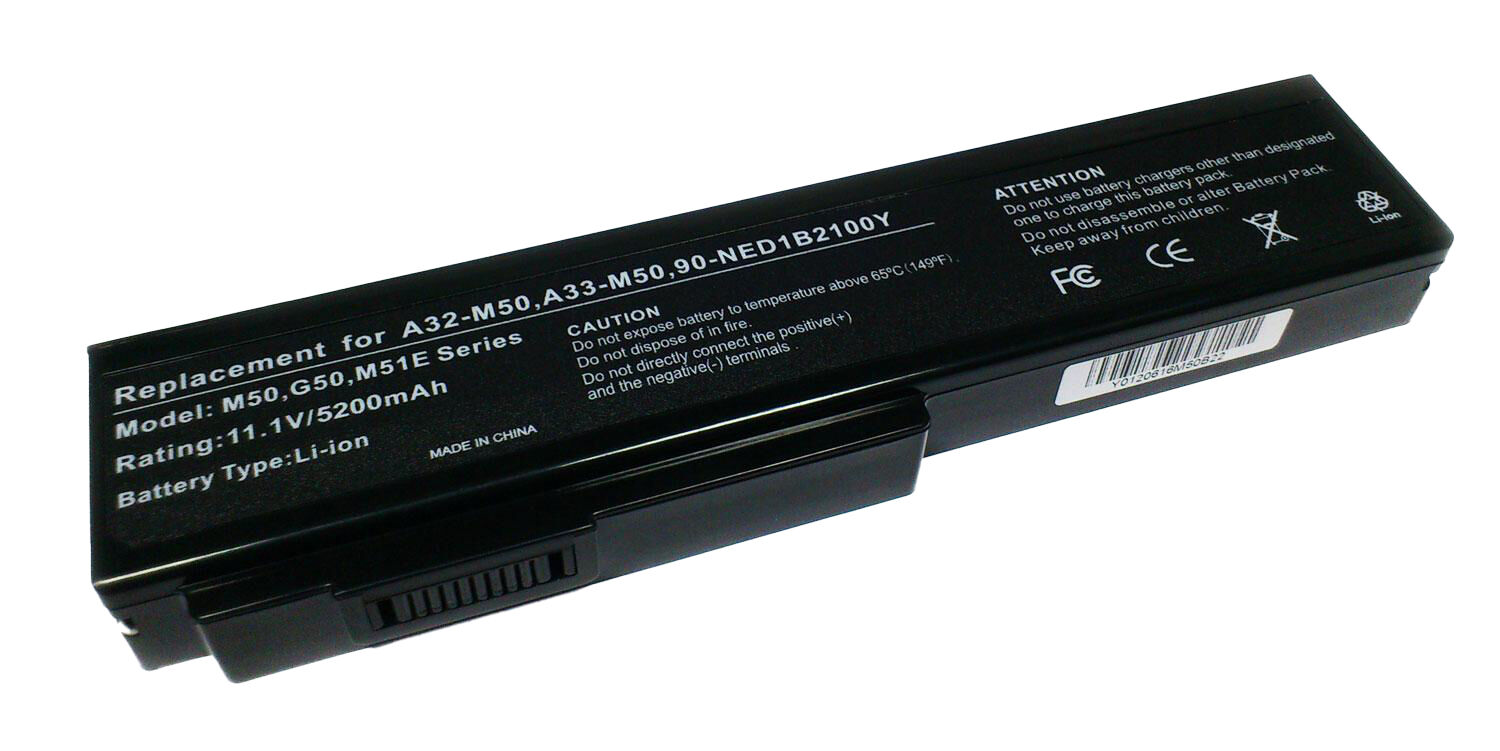 Default Bateria P/ Portátil Compatível Asus 5200mah G50 L50 M50 M51 M70 X55 X75vn